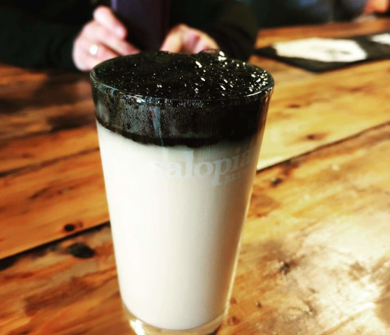 Reverse Guinness bier